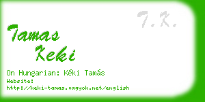 tamas keki business card